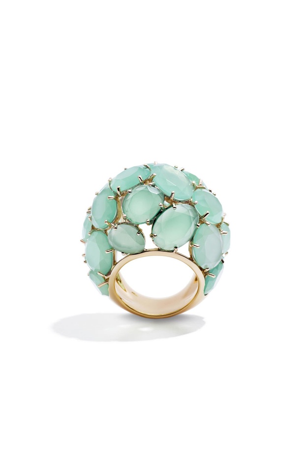 خاتم بوميلاتو عقيق أخضر