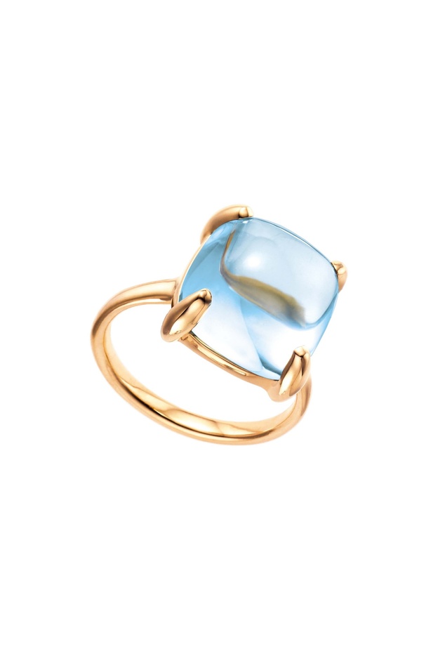 خاتم تيفاني مع حجر التوباز