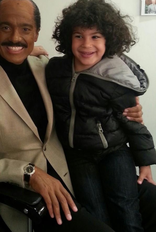 خالد النبوي برفقة ابنه زياد