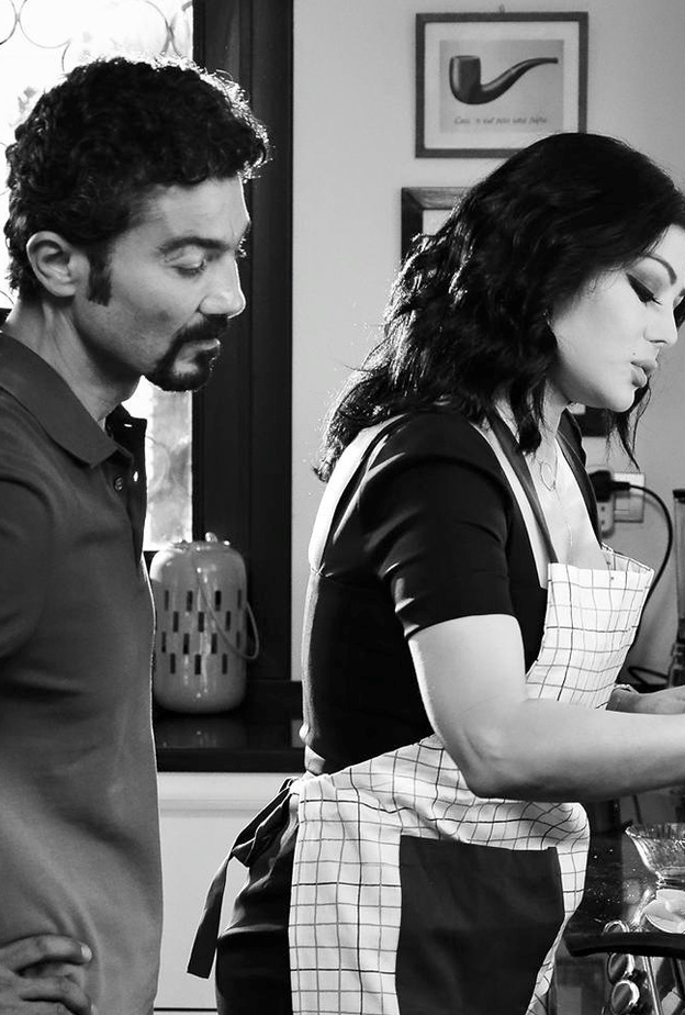 هيفاء وخالد النبوي بمشهد من مسلسل مريم