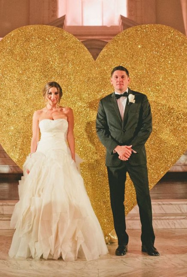 ديكور القلب البراق