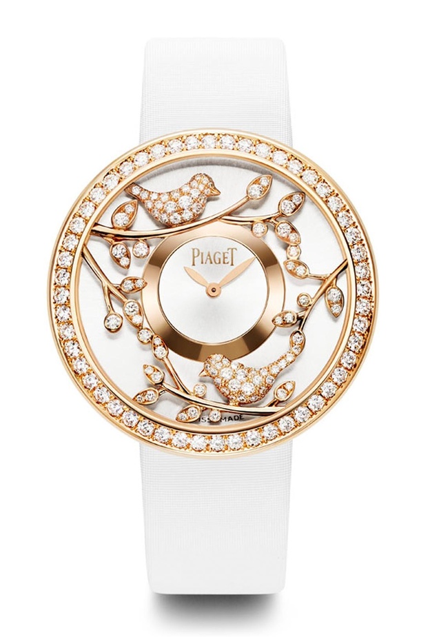 ساعة بياجيه بالطيور المغردة