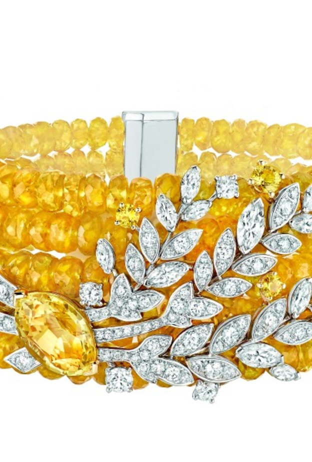 سوار ياقوت أصفر وماس من شانيل