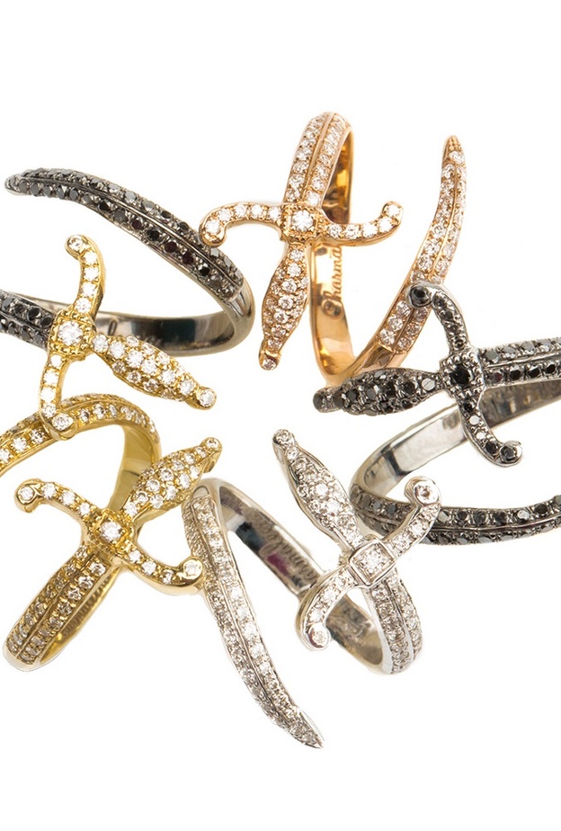 خواتم ذهب والماس من مجموعة سيوف الحب  Swords Of Love - مجوهرات شارمالينا