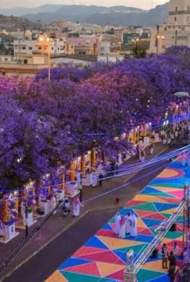 شارع الفن بوسط مدينة ابها