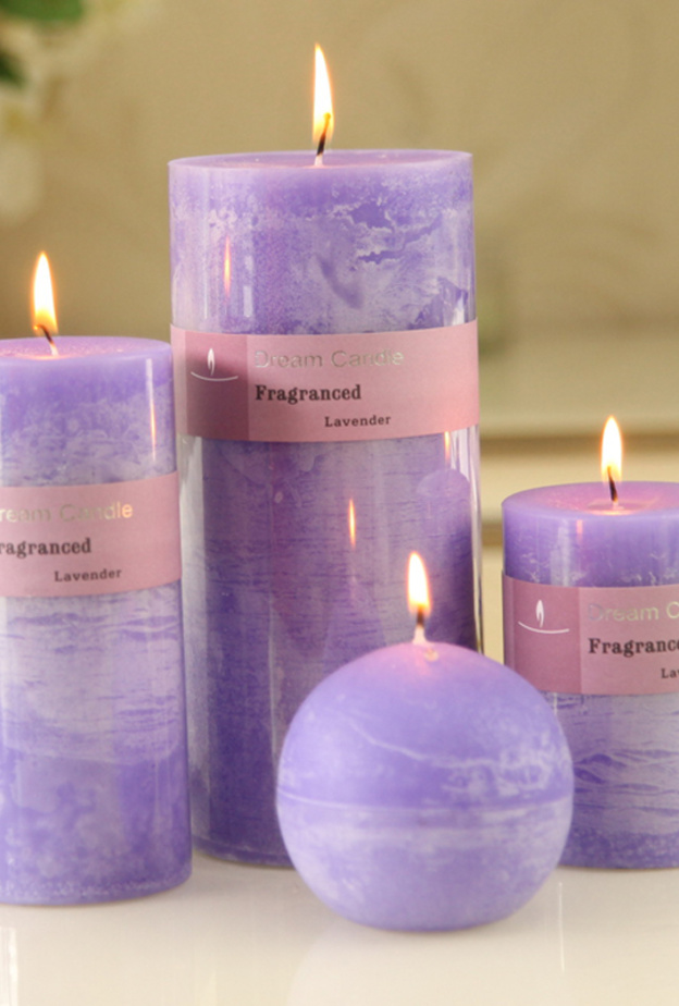 شموع لادخانية معطرة للزفاف