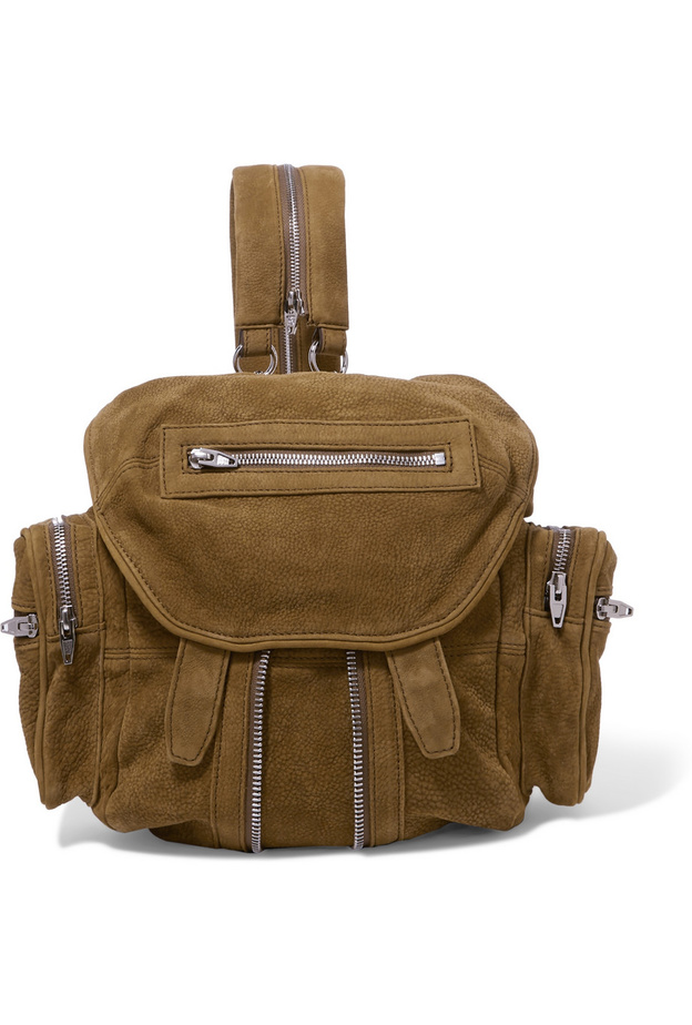 شنطة مريحة للسفر باللون الزيتي منALEXANDER WANG