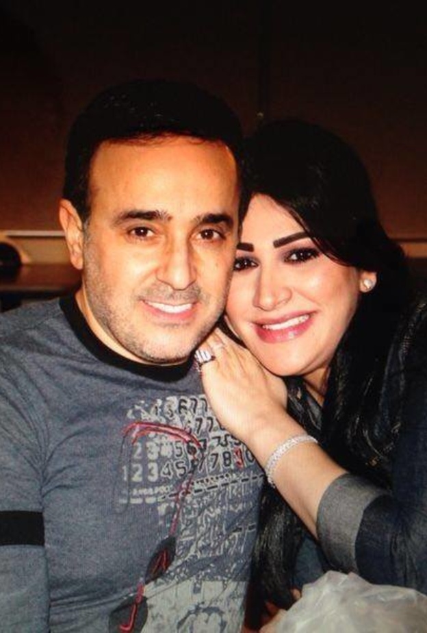 صابر الرباعي مع زوجته السيدة اخلاص