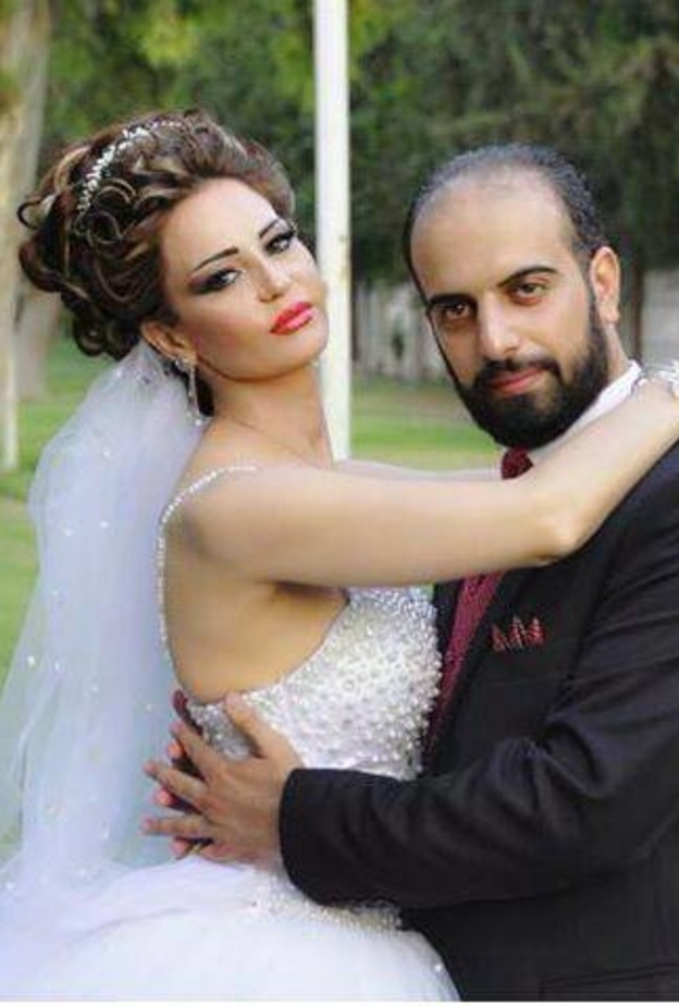 صفاء رقماني بفستان العرس