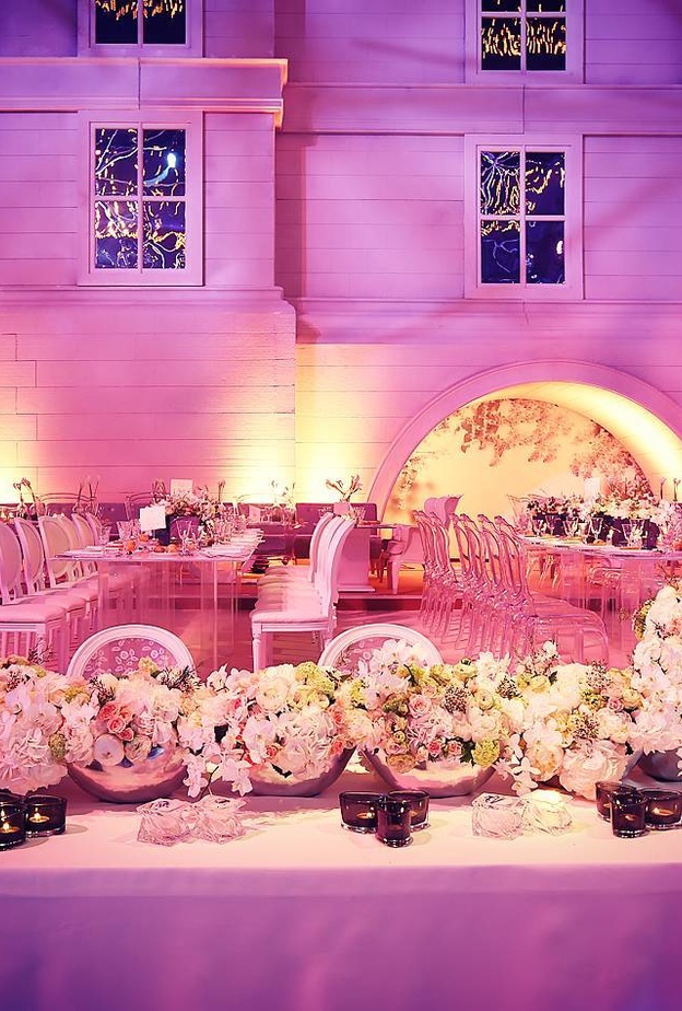 صور قاعات افراح و زينة مميزة للطاولات من تنظيم بول نصر