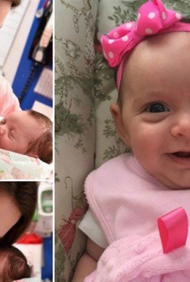 طفلة تولد مرتين من رحم امها