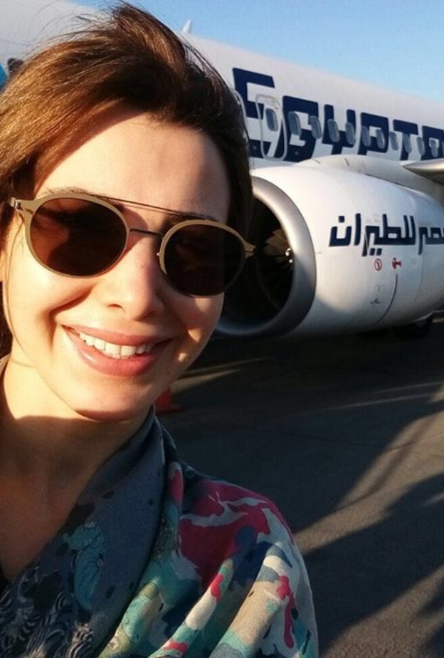 نانسي عجرم تساند مصر للطيران