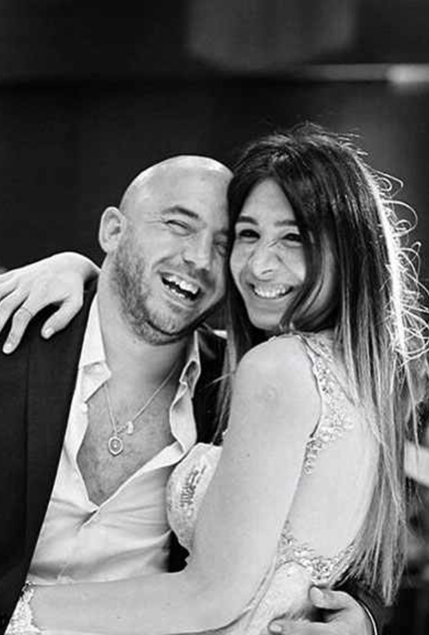 محمود العسيلي وزوجته