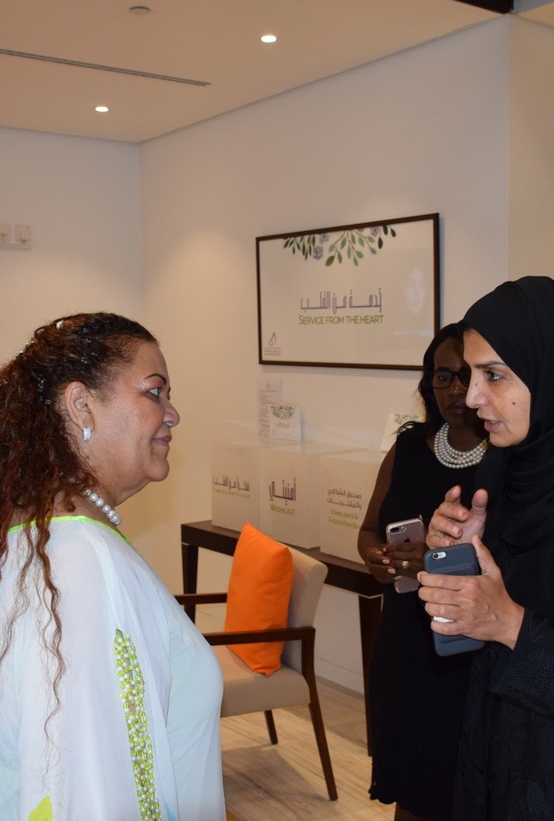 عفراء البسطي تستقبل مارجرت وليامز رئيسة برلمان جمهورية ناميبيا