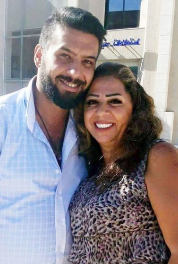 غادة بشور مع طليقها