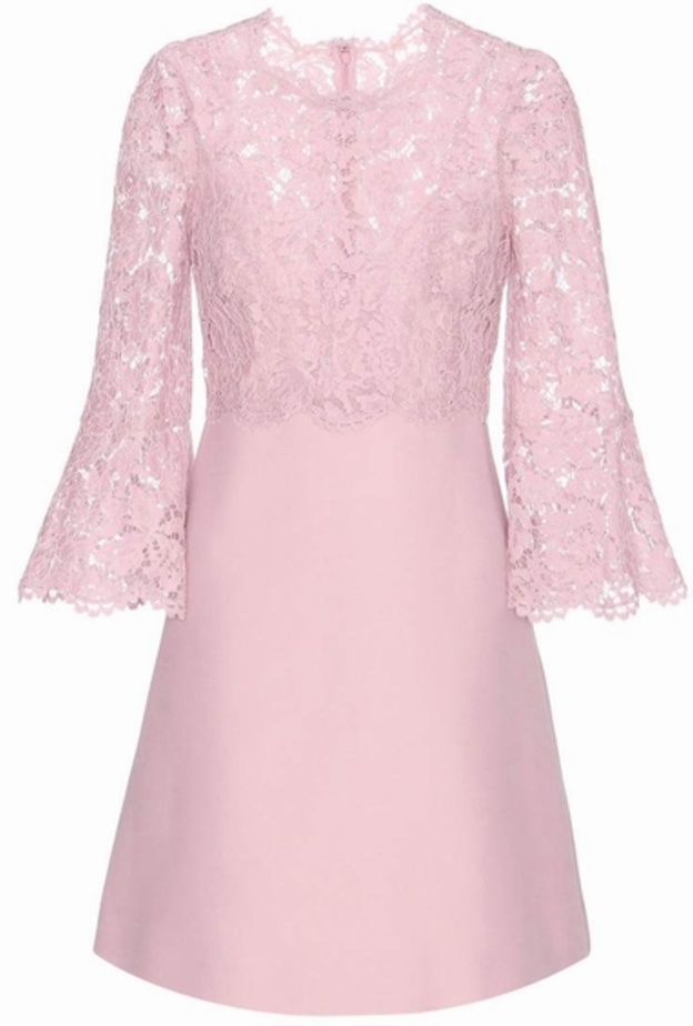 فستان دانتيل زهري من فالنتينو Valentino