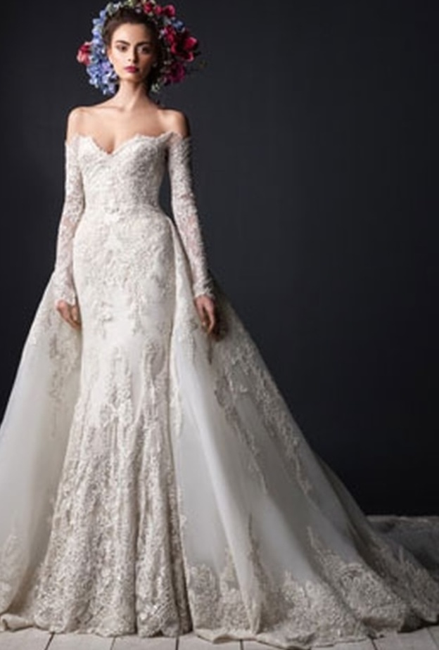 كل عروس ترغب باطلالة كاطلالة عارضات الازياء