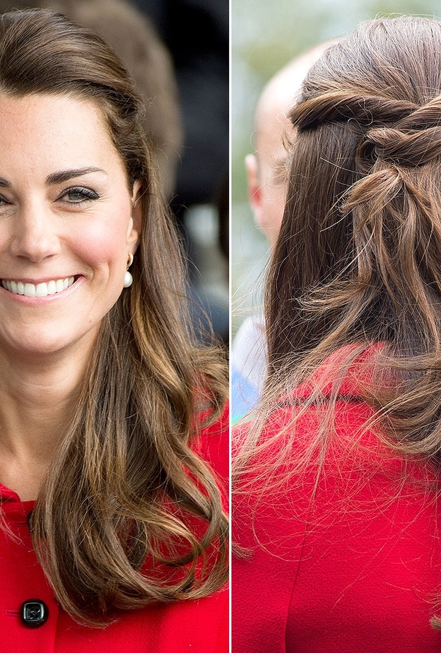 كيت ميدلتون kate Middleton تتفنن برسم تسريحات شعر مصفصفة