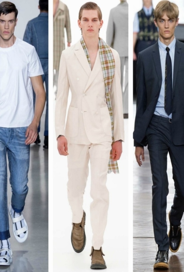 من اليمين (دانهيل، ديور اوم، زينيا، كالفن كلاين، امبوريو ارماني)