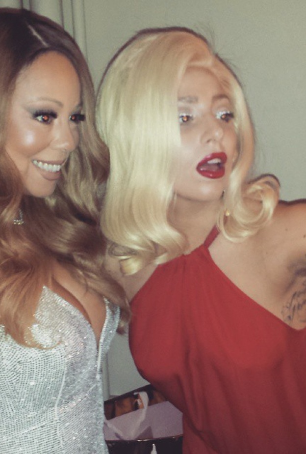 ماريا كارى اطلقت صورتها مع ليدى غاغا