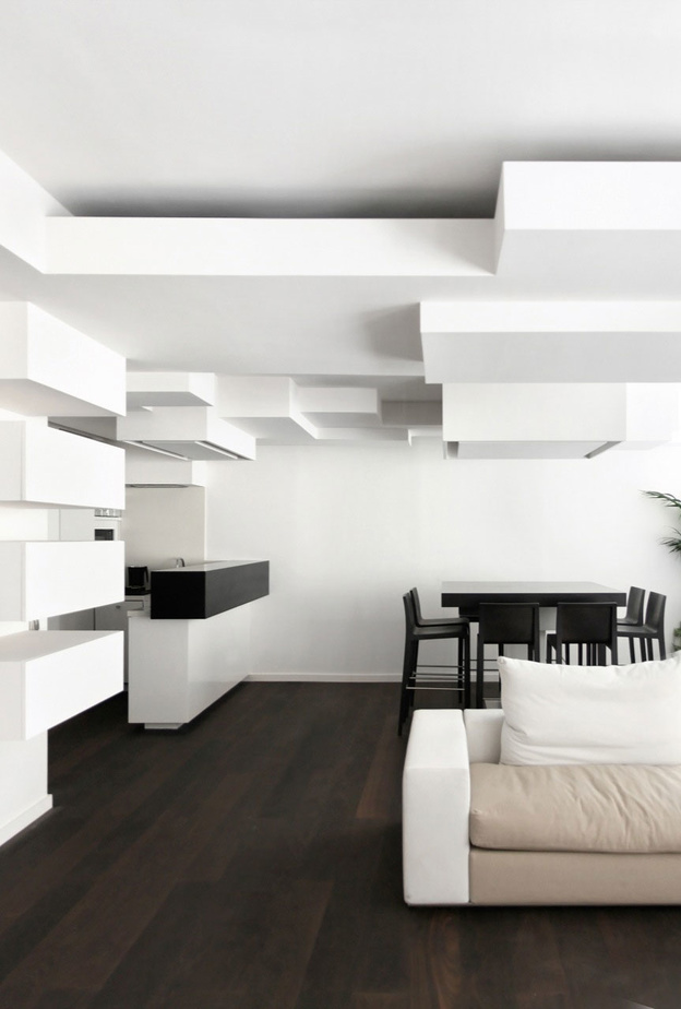 مربعات من الجبس المتداخلة بشكل فني