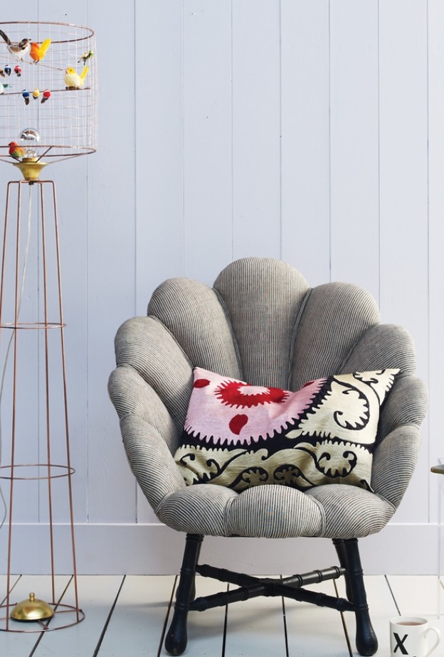 مصباح إنارة أرضي على شكل قفص للعصافير Graham and Green 