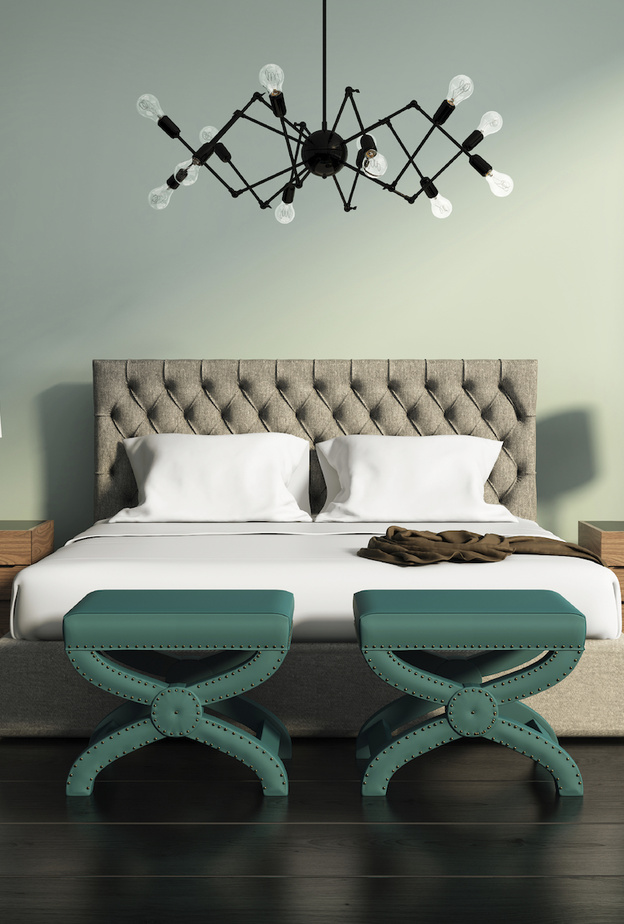 اللون الأخضر في غرف نوم 2017 