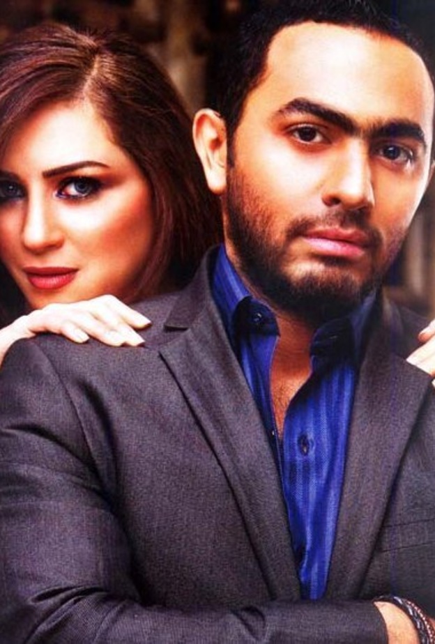 مي عز الدين وتامر حسني قبل سنوات