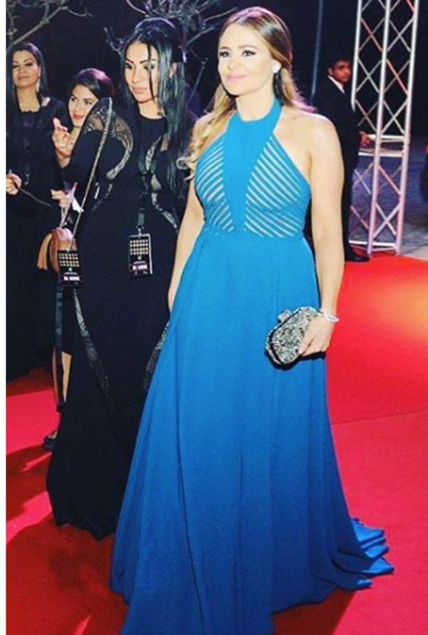 مريم حسين بإطلالة فاخرة بالأخضر