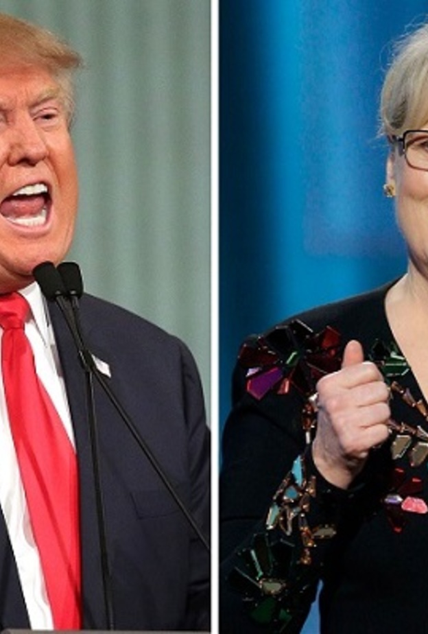 ميريل ستريب ودونالد ترامب