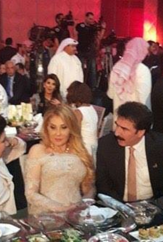 نادية الجندي والهام شاهين في الحفل