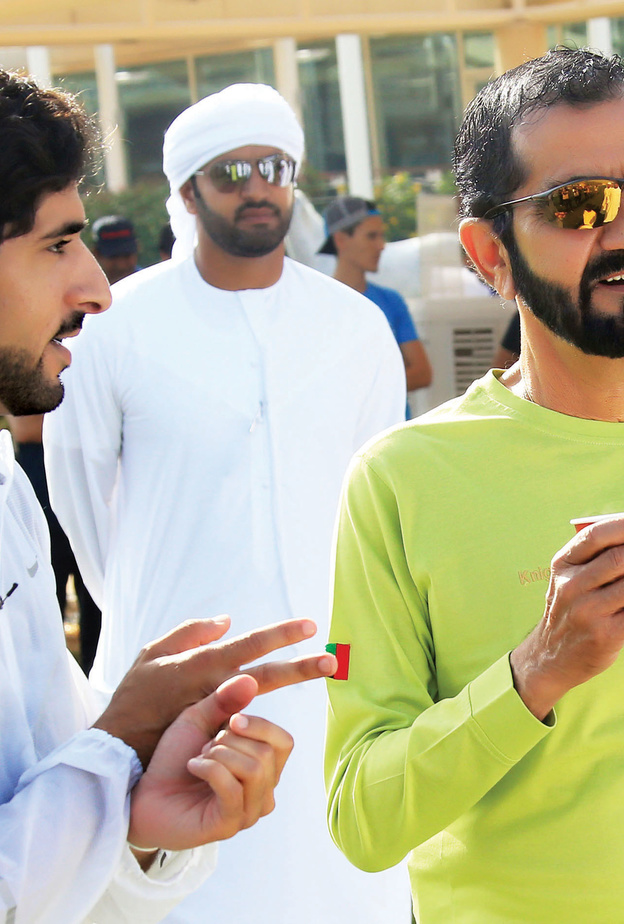  ونائب رئيس الدولة وولي عهد دبي يشهدان مهرجان القدرة في ايطاليا