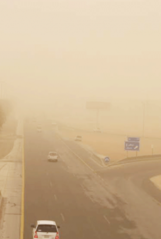 الأرصاد أكدت إستمرار الرياح المثيرة للأتربة على 7 مناطق بالمملكة