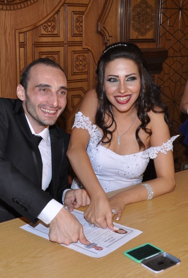 صورة للعروسين