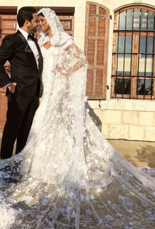 العروسان وسام بريدي وريم السعيدي