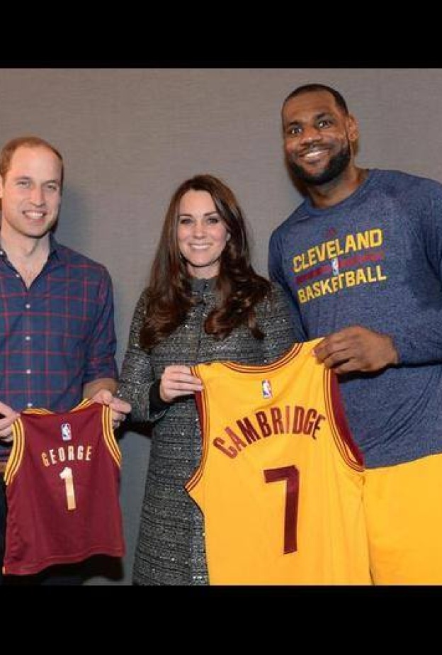 هدية خاصة من نجم كرة السلة لوبرون جايمس للأمير الصغير جورج