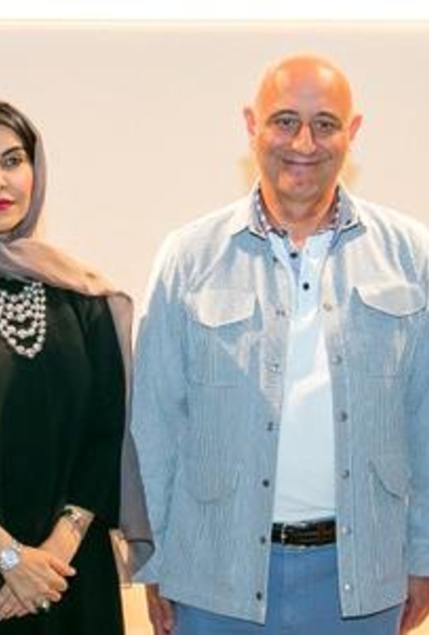 أميرة بن كرم وفنسينزو جيوبا ورغدة تريم وأوليمبيا ماسكولو خلال عرض الأزياء في روما.