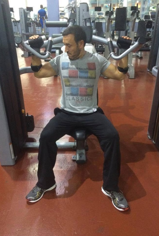 القيصر كاظم الساهر يمارس تمارينه الرياضية للمحافظة على لياقته