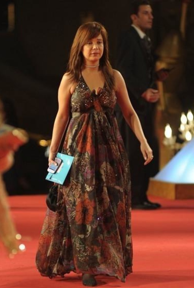 ظهرت للمرة الاولى بعد مشاركتها في عزاء وائل نور