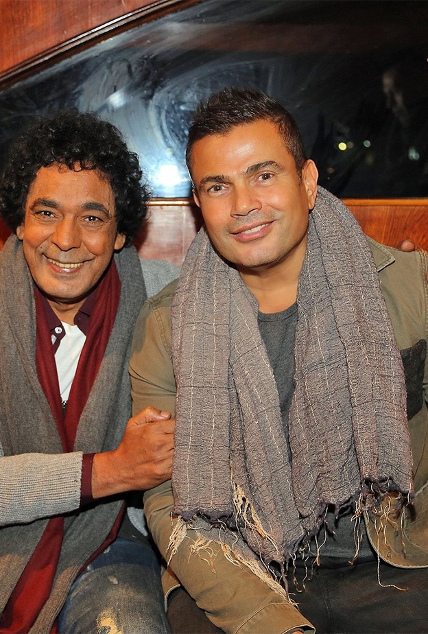 يشاركه تقديم اغنيتهما القاهرة