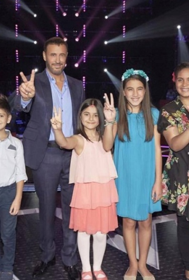 كاظم الساهر مع فريقه