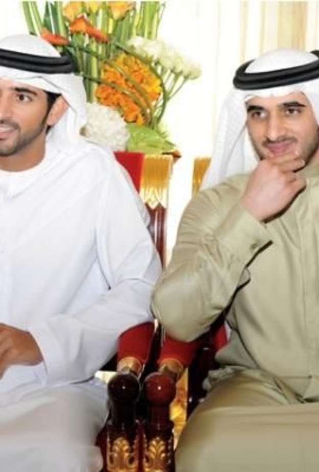 حمدان بن محمد مع شقيقه راشد رحمه الله