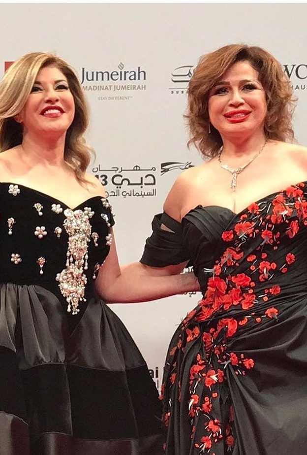 الهام شاهين وهالة سرحان في مهرجان دبي