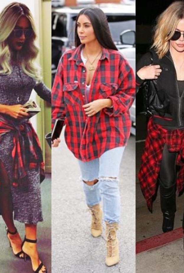 نوال الزغبي ارتدت قميص ابنتها تيا المربعة بزخرفات الأحمر 