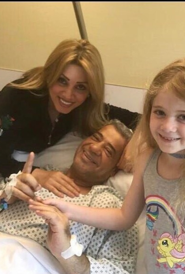 مصطفى الآغا بالمستشفى