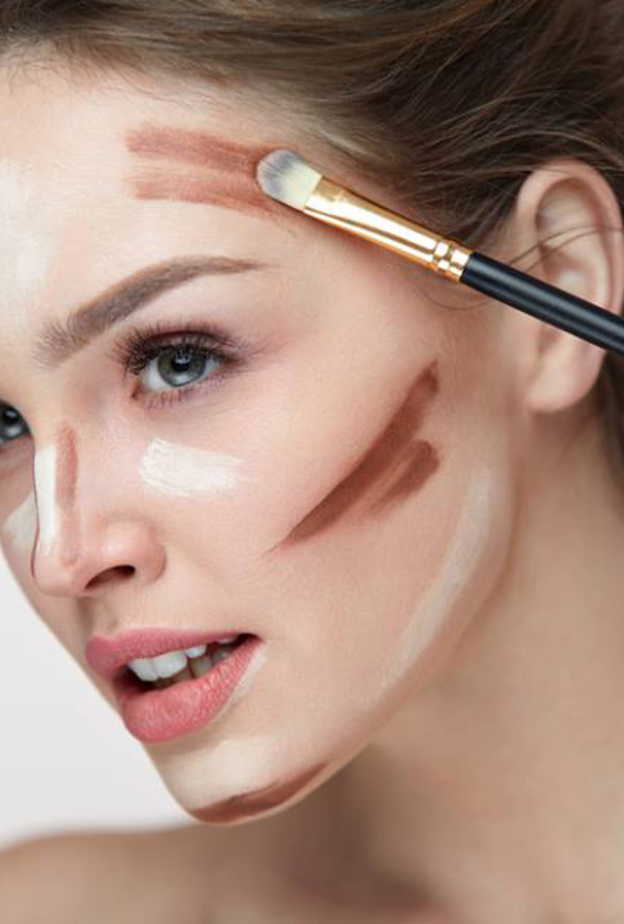 قبل وبعد خطوات الكونتور