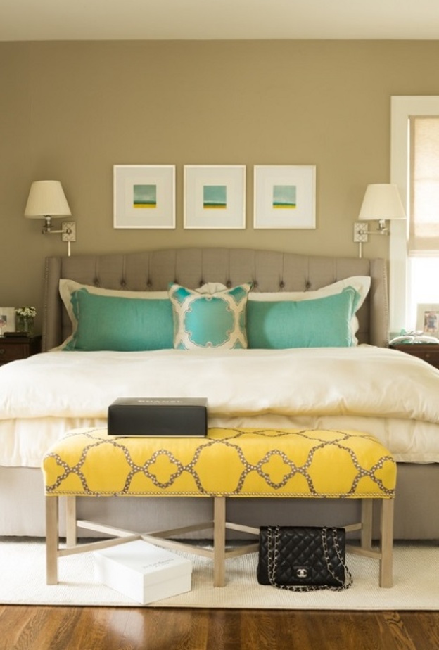 غرف نوم بألوان الباستيل المريحة 