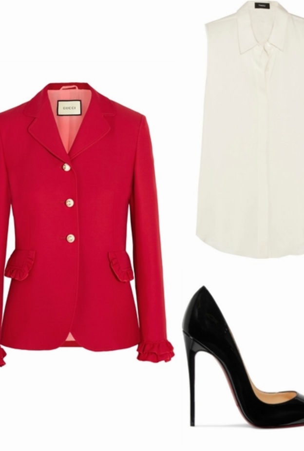 اطلالة مستوحاة من ألوان العلم الاماراتي في تنورة من ايلي صعب 