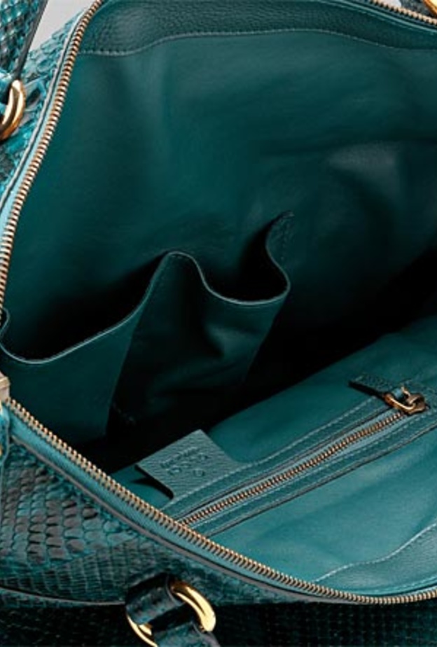 حقيبة جلد الثعبان الخضراء من غوتشي