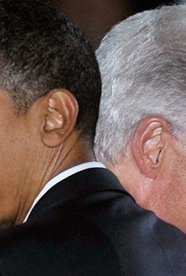 بيل كلينتون وأوباما